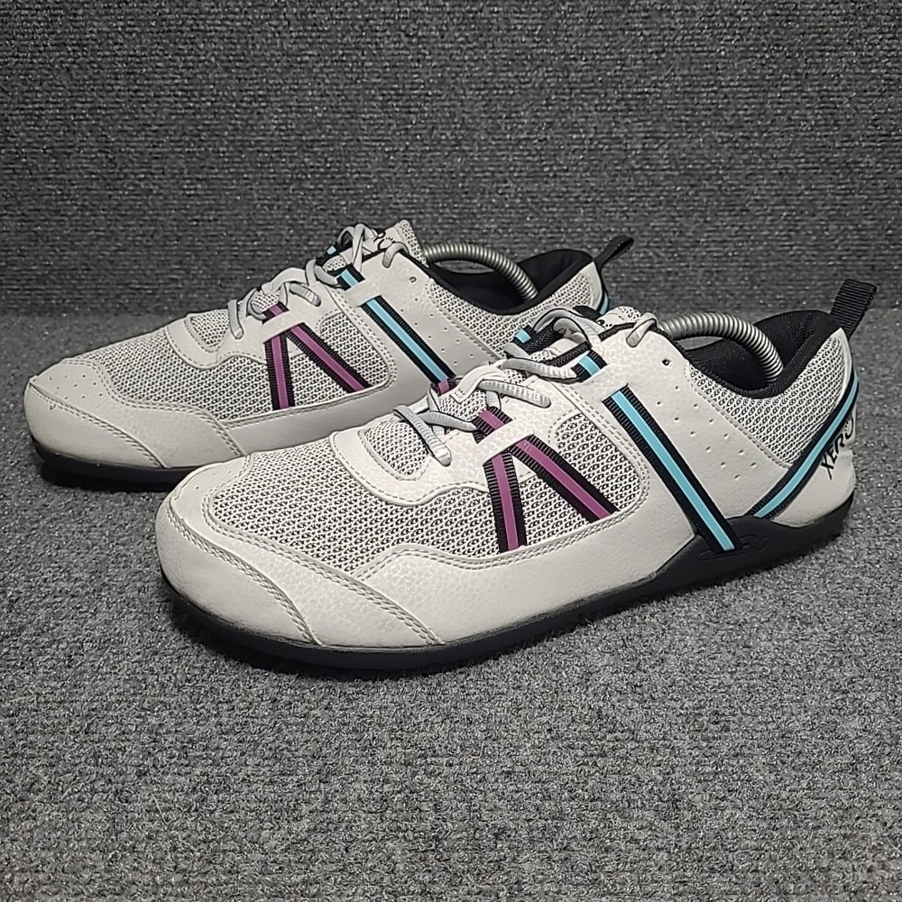 Xero Prio‎ Women's Size 12 Barefoot Minimalist Running Shoes Light Grey Purple *